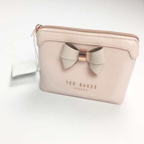 Ted Baker Handbags - NWT Ted Baker Pink Rose Gold Makeup Cosmetics Bag
